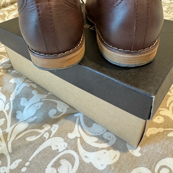 All Black Wing Tip Oxford Shoe Brown New Never Worn Size 41 (size 10) Handmade - Picture 2 of 6